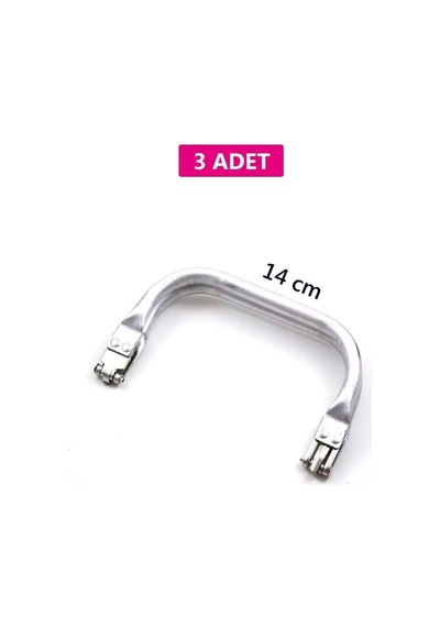 Gizli Metal Çanta Bursu 3 Adet - 14 Cm - Metal Çanta Aparatı Çanta Aksesuarı