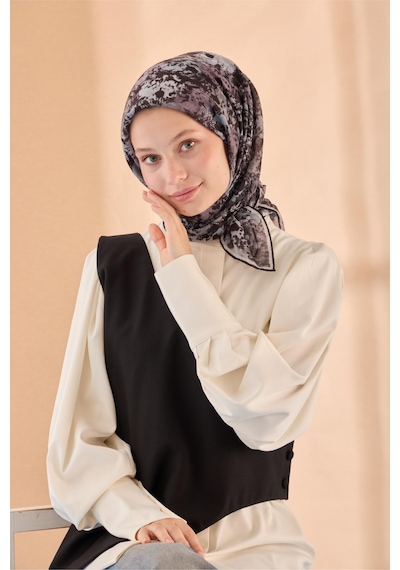 Silk Home Soft Eşarp 73095-14 Gri, Füme, Gümüş, Siyah, Eski Lavanta
