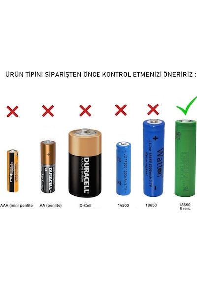 Murata Vtc6 18650 3.7v 3000mah Li-ion Şarjlı Pil 1 Adet