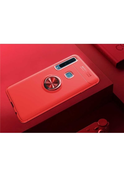 Samsung Galaxy Uyumlu A9 2018 Kılıf Yüzüklü Magnetli Ravel Case