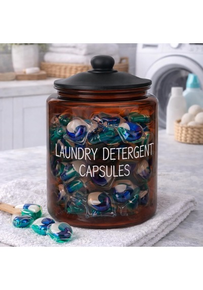 3,8 L Cam Deterjanlık Kavanoz Amber Renk, Kapaklı Laundry Detergent Capsules Saklama Kabı, Çamaşır Deterjan Kapsülü Ve Pod Düzenleyici Çok Renkli 3,8 L Cam Deterjanlık Kavanoz Amber Renk, Kapaklı Laundry Detergent Capsules Saklama Kabı, Çamaşır Deterjan Kapsülü Ve Pod Düzenleyici Çok Renkli