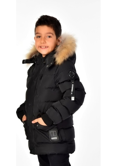 Benitto Kids Benittokids Erkek Çocuk Natürel Kürklü Mont 51254