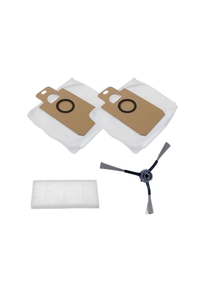 Grundig Uyumlu Vcr 7330 Robot Süpürge Aksesuar Set Hepa Filtre, Yan Fırça, Toz Torbası