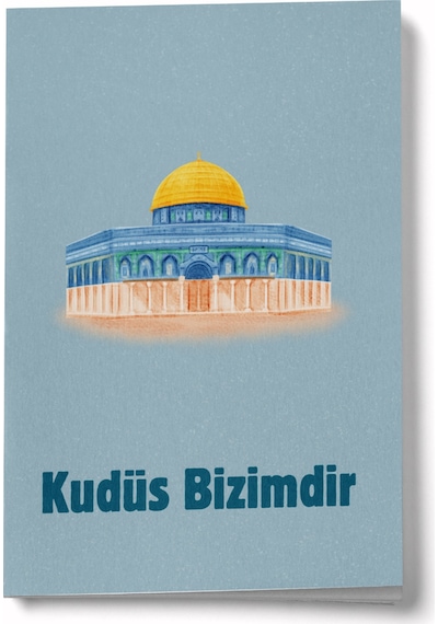 Kudüs Bizimdir Mini Defter Çok Renkli
