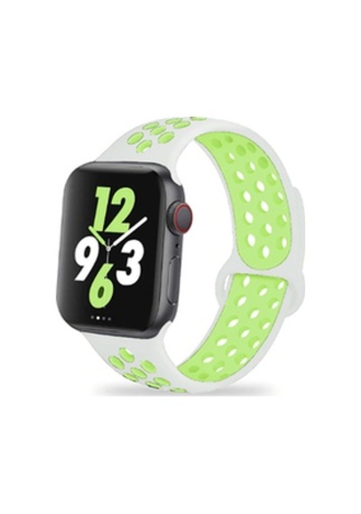 Apple Watch Uyumlu 42mm Krd-02 Silikon Kordon - Bej