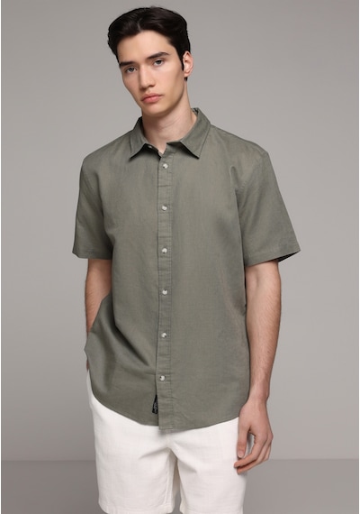 Colin's Colins Regular Fit Shirt Neck Düz Erkek Yeşil Uzun Kol Gömlek Cl1080097 Q1.v2 Kha Haki Colin's Colins Regular Fit Shirt Neck Düz Erkek Yeşil Uzun Kol Gömlek Cl1080097 Q1.v2 Kha Haki