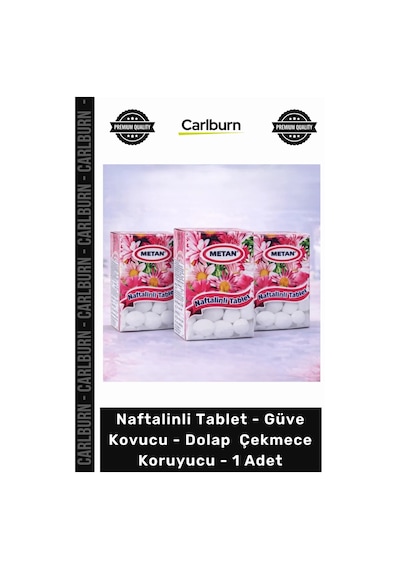 Naftalin Giysi Gardırop Saklama Kutu Naftalinli Tablet Güve Kovucu Dolap Çekmece Koruyucu - 1 Adet