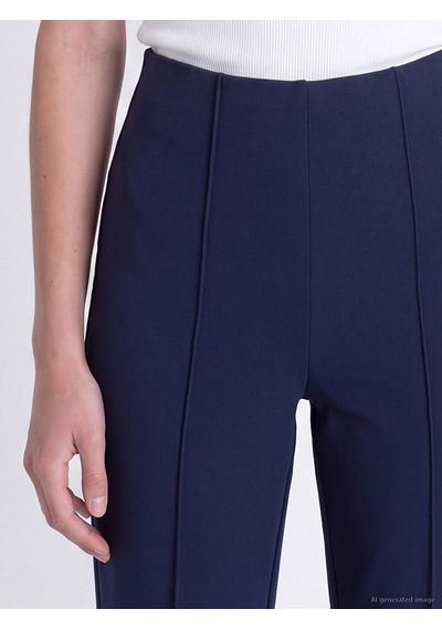 Lcw Modest Lacivert Yüksek Bel Dar Fit Kadın Pantolon