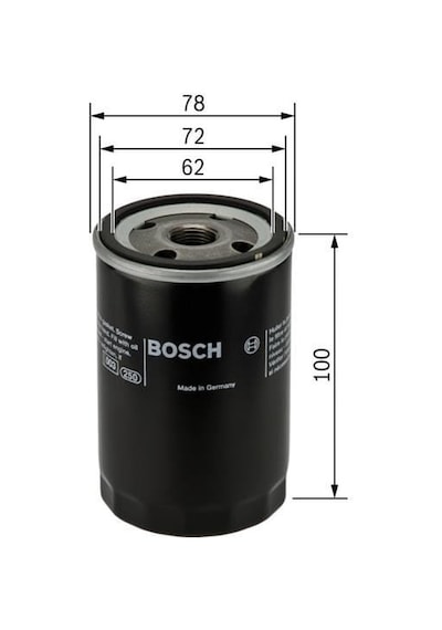 BOSCH 451103111 Yağ Filtresi Murat 131 SLX Palio 1.6 16V 1.4 Albea 1.2 -01 1.6 16V Tempra 1.6Ie Tipo 1.4Ie Uno Marea 1.6 16V Brava Bravo