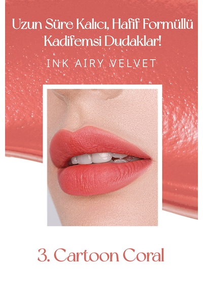 Perıpera Ink Airy Velvet 3 Cartoon Coral 3