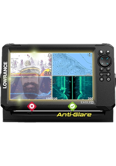 Lowrance Eagle 9in Fishfinder - Ipg Anti-glare Yansıma Önleyici Mat Ekran Koruyucu