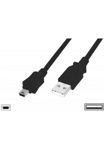 USB 2.0 Bağlantı Kablosu, USB A Erkek - USB mini B (5 pin) Erkek