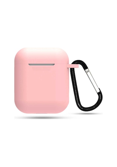 Apple Uyumlu AirPods Zore Standart Silikon Kılıf Pembe Açık