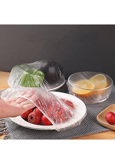 100 Adet Tencere,tabak Bonesi,tek Kullanımlık Dayanıklı Lastikli Poşet,tabak Ve Tencereler İçin Koruyucu Kapak 7009