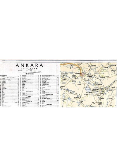 Ankara City Plan Map Harita