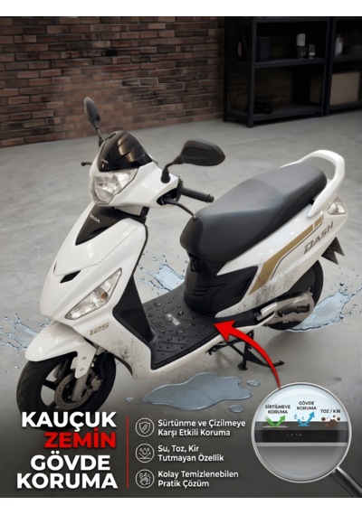 Beylini Honda Dash Hero Uyumlu Kauçuk Paspas Kaymaz Taban Su Geçirmez Kolay Temizlik Yeni Nesil Tüm Modeller