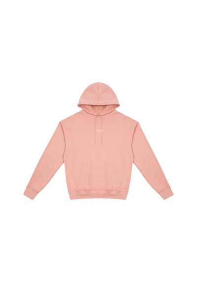 Beord Pembe %100 Pamuk Kapüşonlu Sweatshirt Bhd1-145