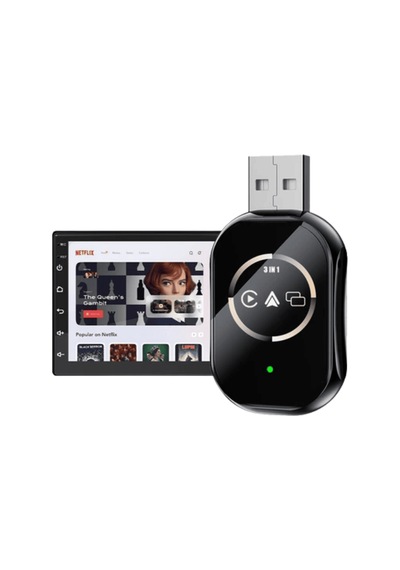 Kablosuz Carplay Android Auto Adaptörü Otomatik Eşleşmeli