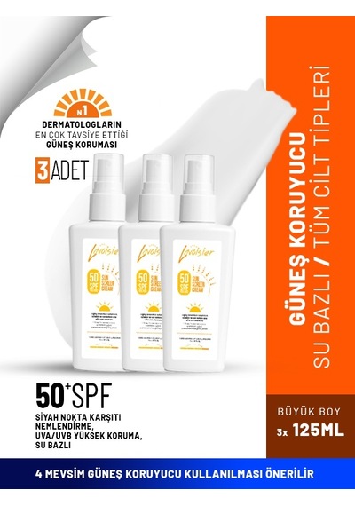 Lavoisier Yüksek Korumalı Yüz Ve Vücut Güneş Kremi SPF50+ 3 x 125 ML
