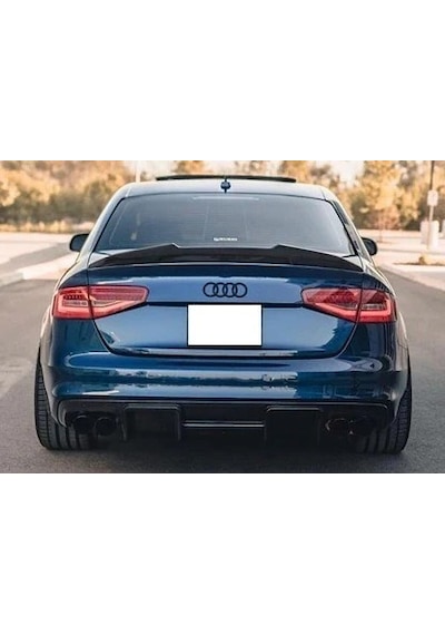 Audi A4 B8 B8.5 Psm R-style Spoyler 2009 2016 Parlak Siyah