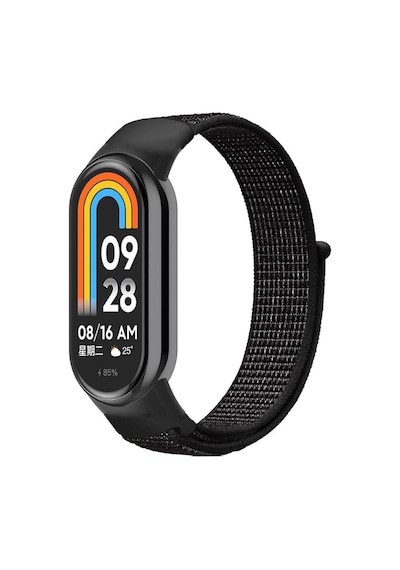 Xiaomi Mi Band 8 Akıllı Bileklik Ile Uyumlu Kordon Bilekli Kumaş Kayış Spor Bileklik Kaliteli Örme