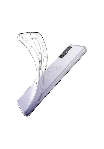 Noktaks - Samsung Galaxy M31s Uyumlu - Kılıf Şeffaf Soft Slim Fitt Süper Silikon Kapak - Şeffaf
