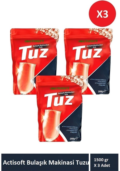 Bulaşık Makinası Tuzu 1500 Gr X 3 Paket