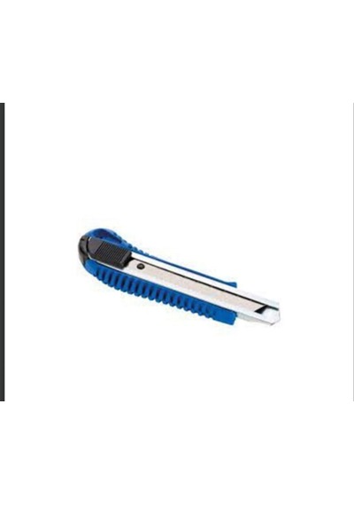 Maket Bıçagı Plastık Gövde Mavi Kırmızı Yeşil 3 Adet Yedek Bıçak 10 Lu 3 Adet 18mm