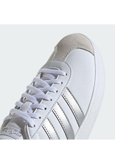 Adidas Vl Court Base Beyaz Kadın Sneaker 000000000101909426 Beyaz - Gümüş
