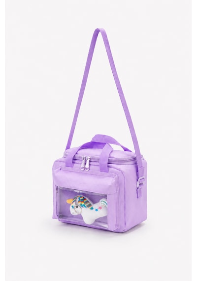 Quovo Kawaii Kore Tarzı Aksesuar Hediyeli Termal Beslenme Çantası Özel Tasarım Kız,erkek Lila