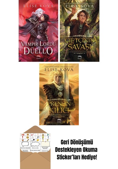 Vampir Lordu İle Düello + Çiftçinin Savaşı Altın Muhafızlar Serisi 3 Ciltli + Prensin Kılıcı Altın Muhafızlar Serisi 2