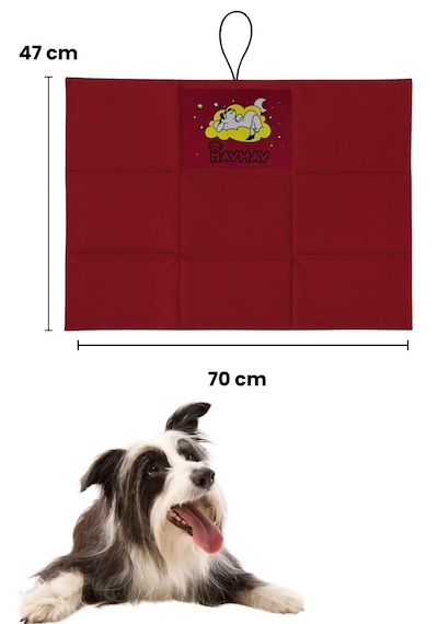 Havhav Küçük ve Orta Irk İçin Köpek Minderi Bordo 47 x 70 CM
