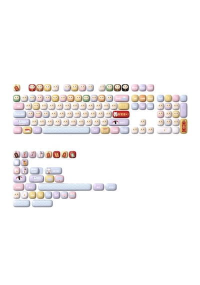 Akko Good Luck Charm Pbt 138 Adet Keycap Set