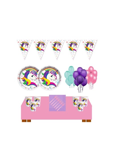 Unicorn Doğum Günü 24 Kişilik Unicorn Doğum Günü Konsepti Ekonom