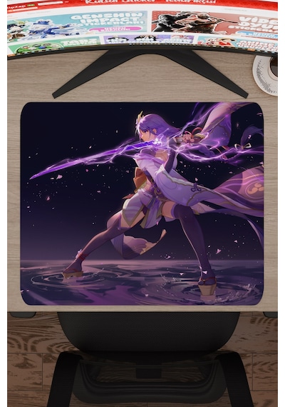 Raiden Genshin Impact Anime Gacha V5 - 48x40 Xl Gaming Mouse Pad Fare Altlığı