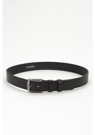 Fossil %100 Hakiki Deri 4 Cm Vegetal Spor Kemer Siyah Siyah