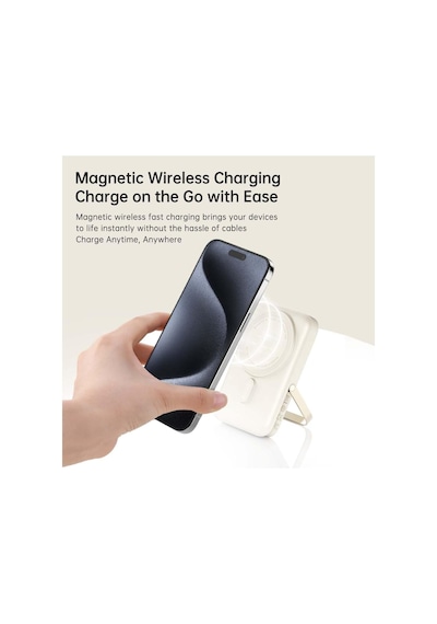 P20 Se 10.000 Mah, Pd 20w, Magsafe Standlı Powerbank, Bej