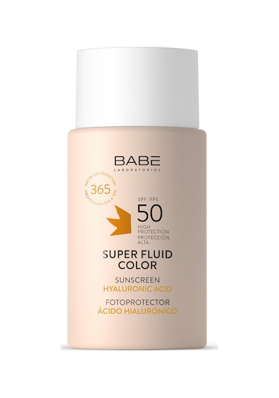 Babe Facial Sunscreen Super Fluid Color SPF50 50ml - Hyaluronik Asit İçeren Renkli Yüz Güneş Kremi