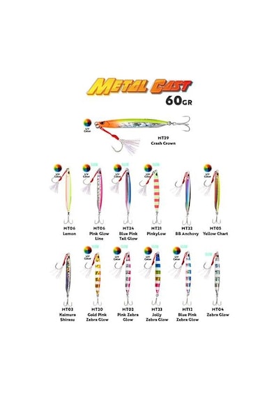 Fujin Metal Cast 60gr Shore Jig Metal Yem