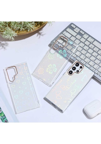 Samsung Galaxy Uyumlu S22 Ultra Kılıf Zore Sidney Desenli Sert Kapak