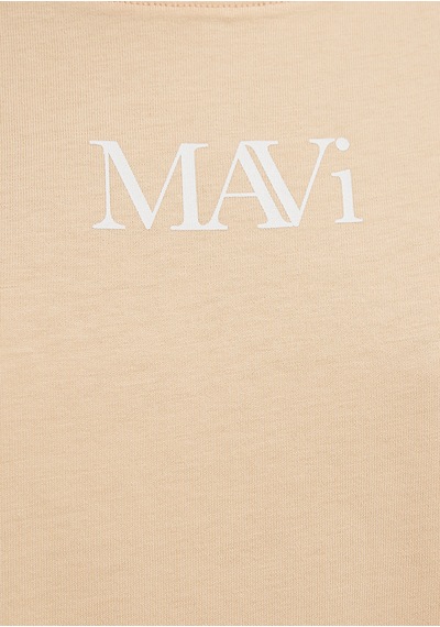 Mavi - Mavi Logo Baskılı Turuncu Tişört 1611593-71220 Turuncu