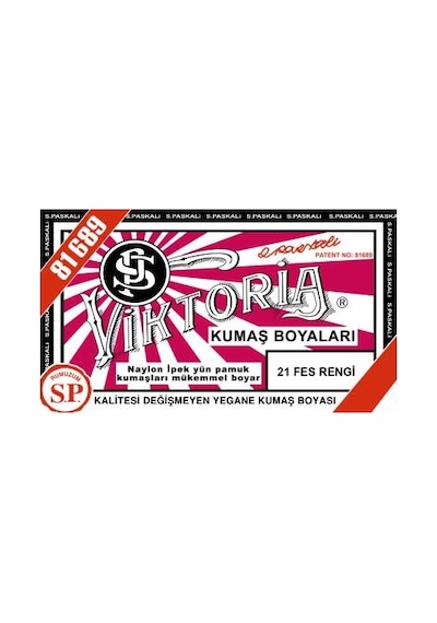 Viktoria Toz Kumaş Boyası 21 Fes Rengi