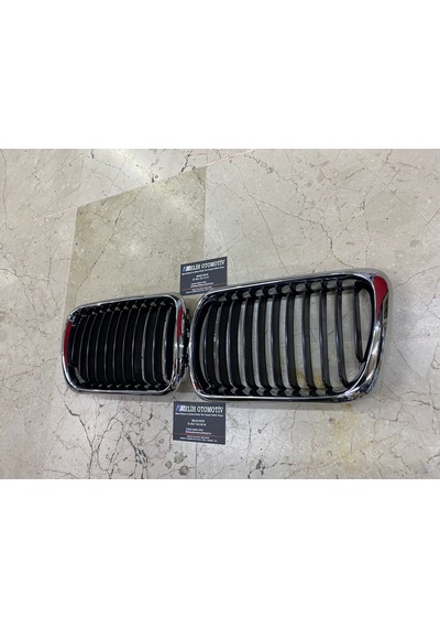 bmw 3 serisi e36 panjur böbrek takımı sağ sol set krom siyah