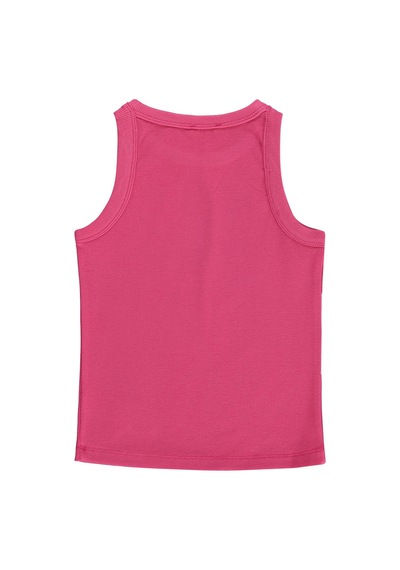 Civil Girls Hibiskus Çiçek Baskılı Askılı 10-13 Yaş Tişört - Fusya Fuşya