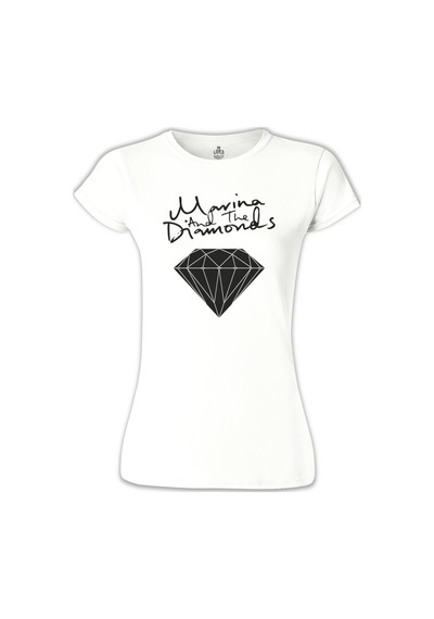 Marina And The Diamonds Beyaz Kadın Tshirt 001