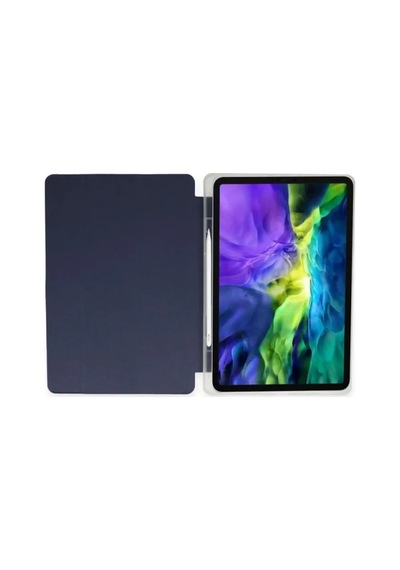 Jenerik Apple İpad Pro 12.9 2021 Kılıf Kalemlikli Mars Tablet Kılıfı - Lacivert