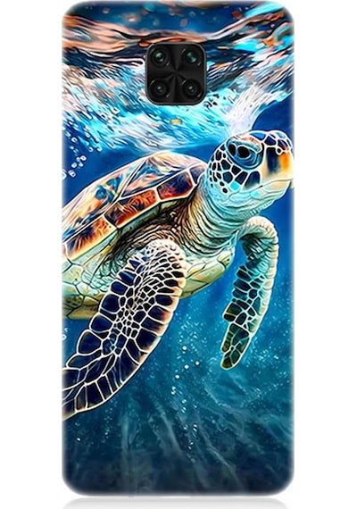 Xiaomi Redmi Note 9 Pro Uyumlu Silikon Kılıf Deniz Kaplumbağası
