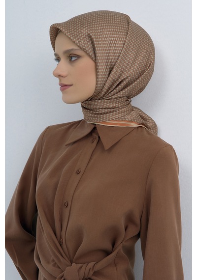 Armine Saf İpek Sura Eşarp-2026 İlkbahar-yaz- 952800d Turuncu-vizon