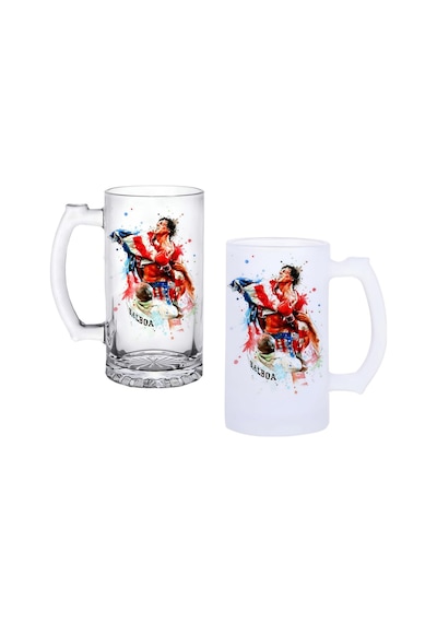 Rocky Balboa Buzlu Ya Buzsuz Seçenekleriyle Bira Bardağı
