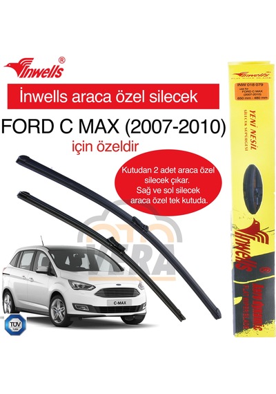 Ford C Max 2007-2010 İnwells Araca Özel Silecek Takımı Inw01807